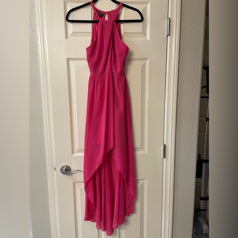 High low keyhole dress